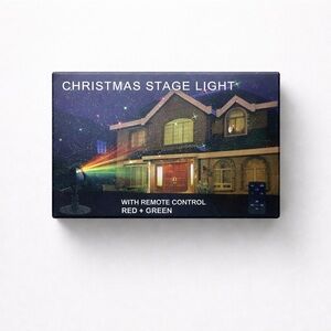 Christmas Stage Light with Remote Control - Red and Green